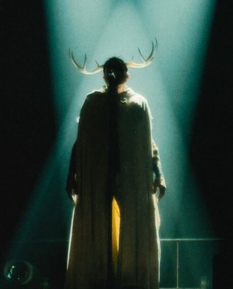 Dramatic concert costume silhouette from Evan James Williamson’s portfolio